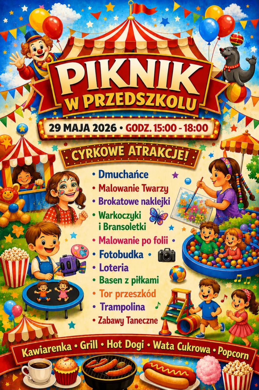 PIKNIK RODZINNY W PRZEDSZKOLU