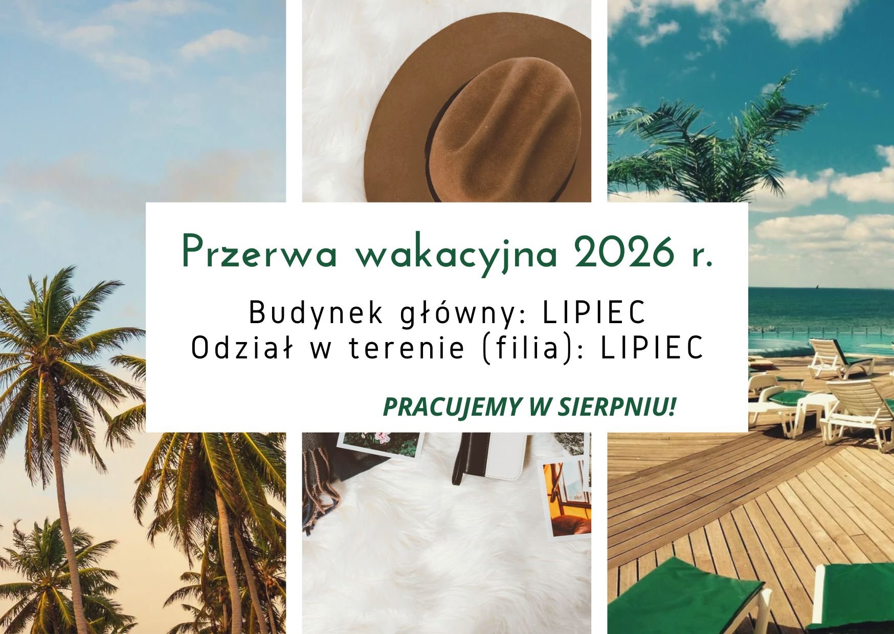 PRZERWA WAKACYJNA 2026