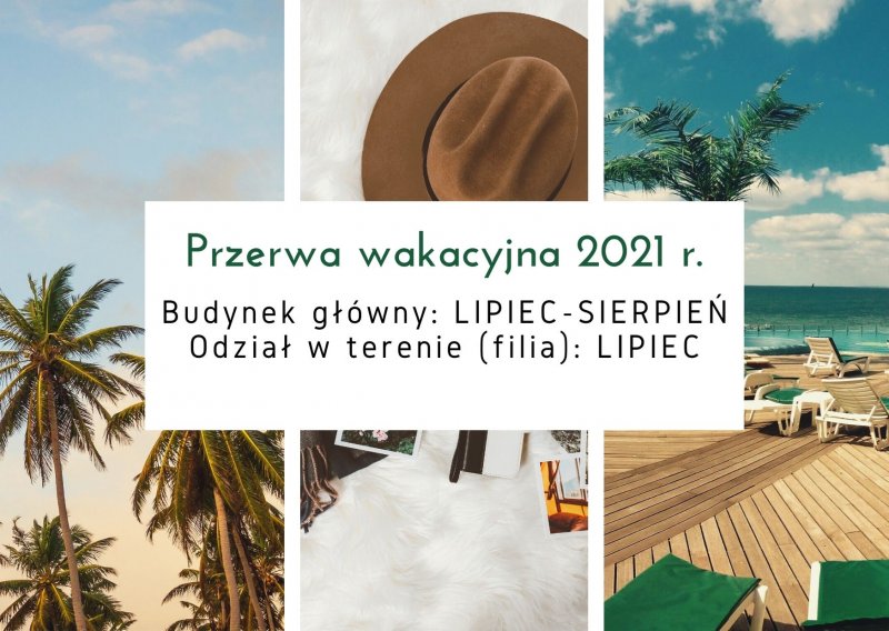 ZAKTUALIZOWANY HARMONOGRAM PRZERWY WAKACYJNEJ W SAMORZĄDOWYCH PRZEDSZKOLACH W 2021 ROKU