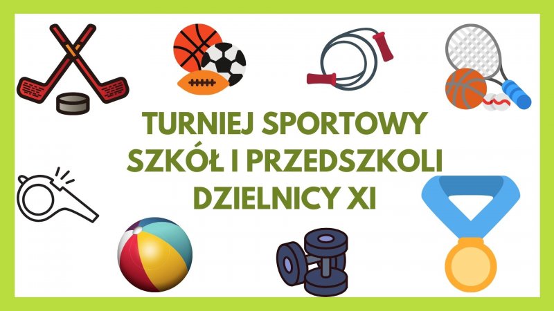 Sportowe zmagania przedszkolaków w ramach Turnieju szkół i przedszkoli Dzielnicy XI
