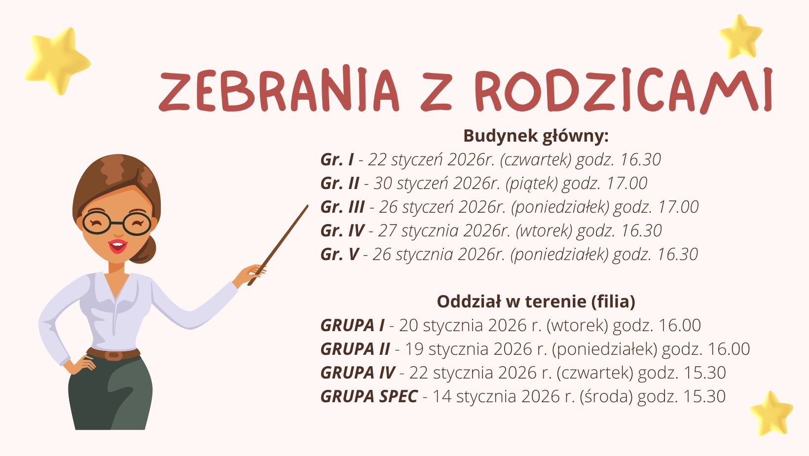 Zebrania z rodzicami